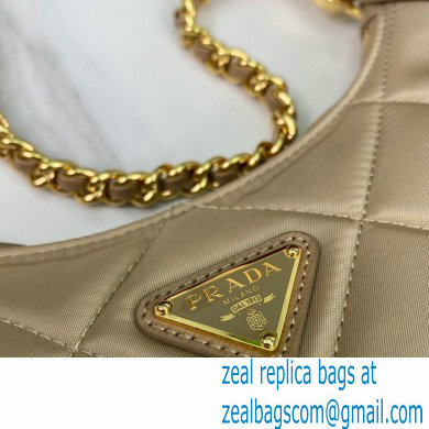 Prada Re-Edition 1995 Chaine Re-Nylon Mini Hobo Bag 1BC204 Beige 2024 - Click Image to Close