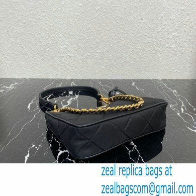 Prada Re-Edition 1995 Chaine Re-Nylon Mini Hobo Bag 1BC204 Black 2024