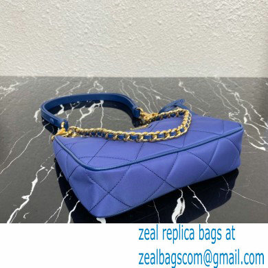 Prada Re-Edition 1995 Chaine Re-Nylon Mini Hobo Bag 1BC204 Blue 2024 - Click Image to Close
