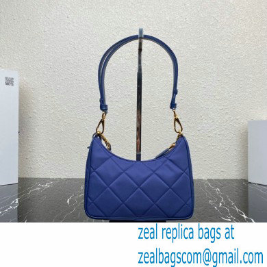 Prada Re-Edition 1995 Chaine Re-Nylon Mini Hobo Bag 1BC204 Blue 2024