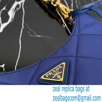 Prada Re-Edition 1995 Chaine Re-Nylon Mini Hobo Bag 1BC204 Blue 2024 - Click Image to Close