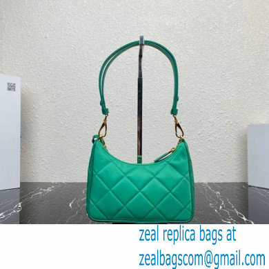 Prada Re-Edition 1995 Chaine Re-Nylon Mini Hobo Bag 1BC204 Green 2024