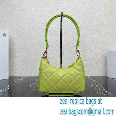 Prada Re-Edition 1995 Chaine Re-Nylon Mini Hobo Bag 1BC204 Light Green 2024 - Click Image to Close