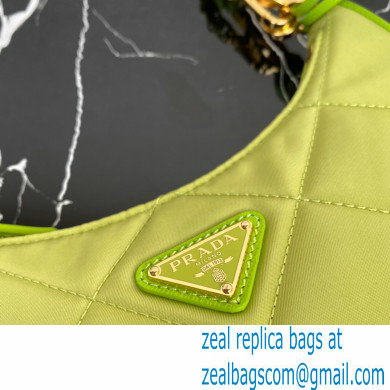 Prada Re-Edition 1995 Chaine Re-Nylon Mini Hobo Bag 1BC204 Light Green 2024 - Click Image to Close