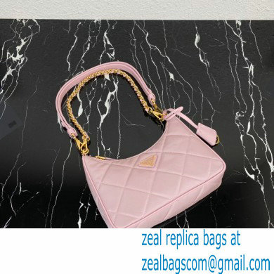 Prada Re-Edition 1995 Chaine Re-Nylon Mini Hobo Bag 1BC204 Light Pink 2024