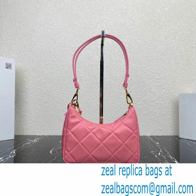 Prada Re-Edition 1995 Chaine Re-Nylon Mini Hobo Bag 1BC204 Pink 2024