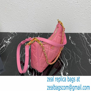 Prada Re-Edition 1995 Chaine Re-Nylon Mini Hobo Bag 1BC204 Pink 2024