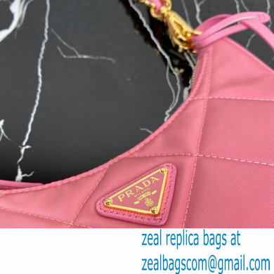 Prada Re-Edition 1995 Chaine Re-Nylon Mini Hobo Bag 1BC204 Pink 2024 - Click Image to Close