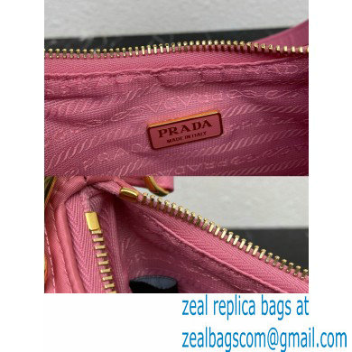 Prada Re-Edition 1995 Chaine Re-Nylon Mini Hobo Bag 1BC204 Pink 2024 - Click Image to Close