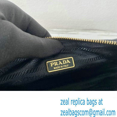 Prada Re-Edition 2002 Re-Nylon and brushed leather shoulder bag 1BC201 Black 2023 - Click Image to Close