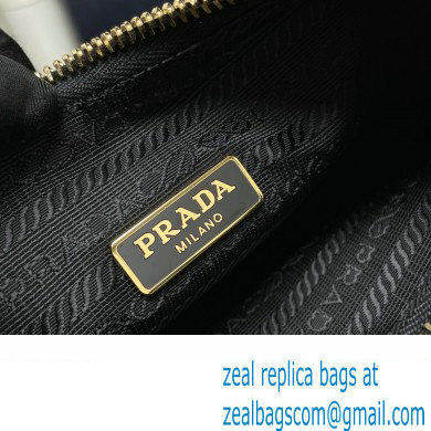 Prada Re-Edition 2005 Re-Nylon Hobo Bag 1BH204 Black/Gold 2024 - Click Image to Close