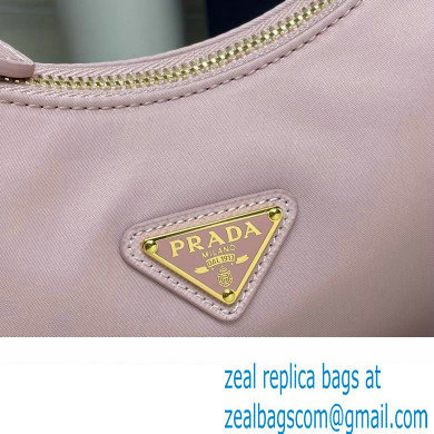 Prada Re-Edition 2005 Re-Nylon Hobo Bag 1BH204 Light Pink/Gold 2024