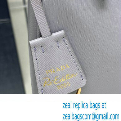 Prada Re-Edition 2005 Re-Nylon and Saffiano Mini Hobo Bag 1NE204 Pale Purple/Gold 2024