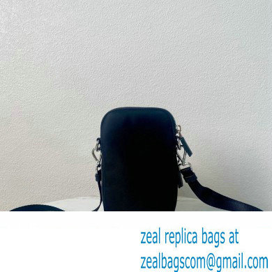 Prada Re-Nylon Smartphone Case Crossbody Bag 2ZT024 Black 2023 - Click Image to Close