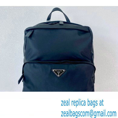 Prada Re-Nylon and Saffiano leather backpack Bag 2VZ104 Black 2023 - Click Image to Close