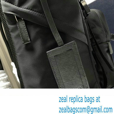 Prada Re-Nylon and Saffiano leather backpack Bag 2VZ135 Black 2024