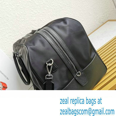 Prada Re-Nylon and Saffiano leather duffle bag black 2VC013 2023 - Click Image to Close
