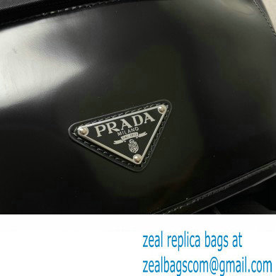 Prada Re-Nylon and brushed leather backpack Bag 2VZ135 Black 2024 - Click Image to Close