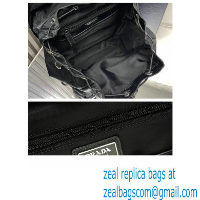 Prada Re-Nylon and brushed leather backpack Bag 2VZ135 Black 2024