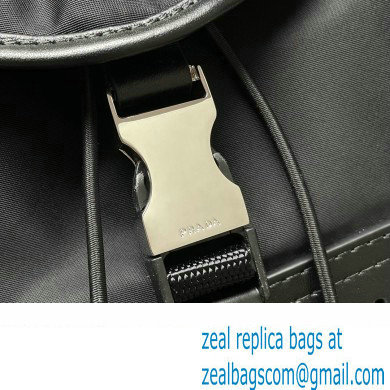 Prada Re-Nylon and leather backpack Bag 2VZ108 Black 2024