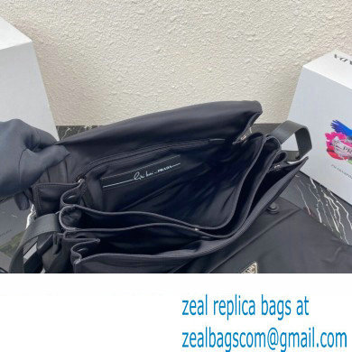Prada Re-nylon Large Padded Shoulder Bag 1BC208 Black 2023