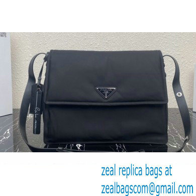 Prada Re-nylon Large Padded Shoulder Bag 1BD256 Black 2023