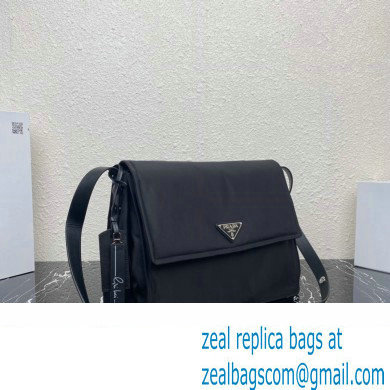 Prada Re-nylon Large Padded Shoulder Bag 1BD256 Black 2023