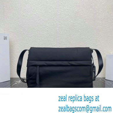 Prada Re-nylon Large Padded Shoulder Bag 1BD256 Black 2023 - Click Image to Close