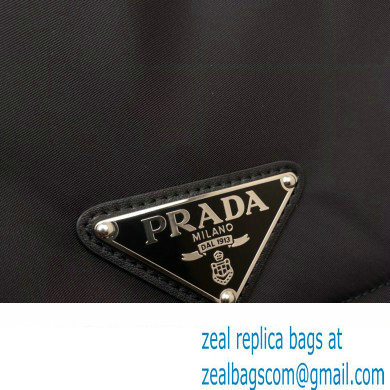 Prada Re-nylon Large Padded Shoulder Bag 1BD256 Black 2023 - Click Image to Close