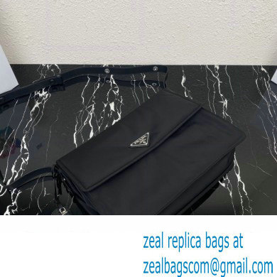 Prada Re-nylon Large Padded Shoulder Bag 1BD256 Black 2023