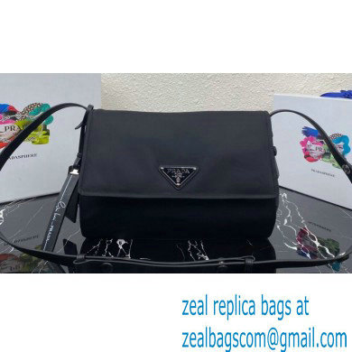 Prada Re-nylon Medium Padded Shoulder Bag 1BD255 Black 2023 - Click Image to Close
