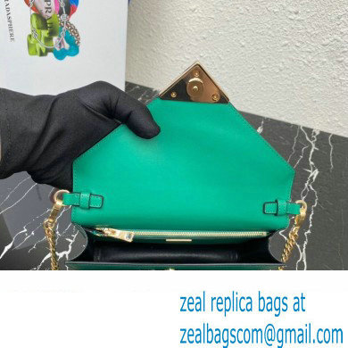 Prada Saffiano leather shoulder Bag 1BD318 Green 2023