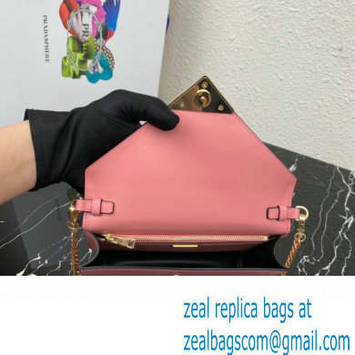 Prada Saffiano leather shoulder Bag 1BD318 Pink 2023