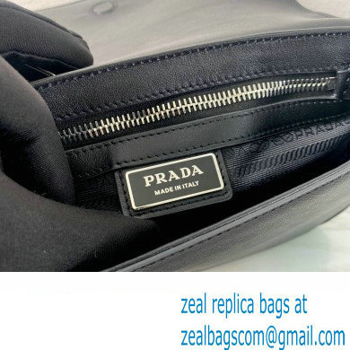 Prada Saffiano leather shoulder bag 2VD059 Black 2023 - Click Image to Close