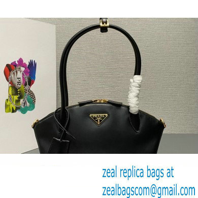 Prada Small leather handbag 1BA427 Black 2024