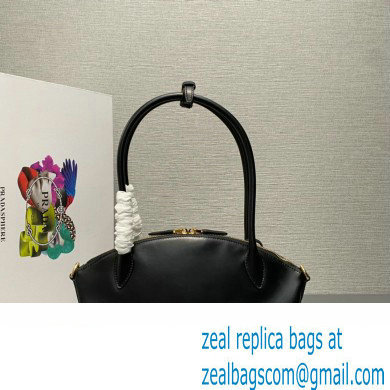 Prada Small leather handbag 1BA427 Black 2024