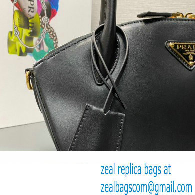 Prada Small leather handbag 1BA427 Black 2024