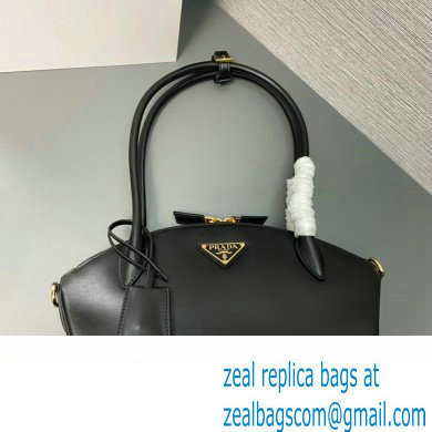 Prada Small leather handbag 1BA427 Black 2024 - Click Image to Close