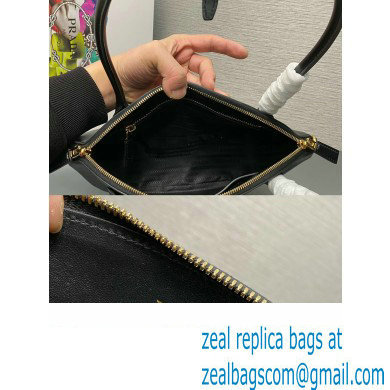 Prada Small leather handbag 1BA427 Black 2024 - Click Image to Close