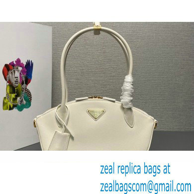 Prada Small leather handbag 1BA427 White 2024 - Click Image to Close