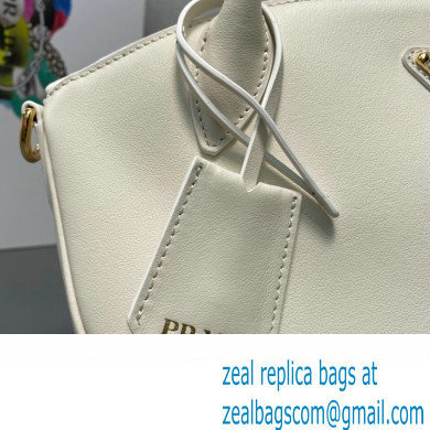 Prada Small leather handbag 1BA427 White 2024 - Click Image to Close