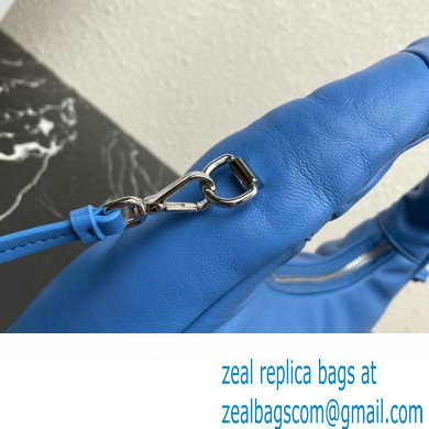 Prada Soft padded nappa leather mini-bag 1BA384 Blue 2023