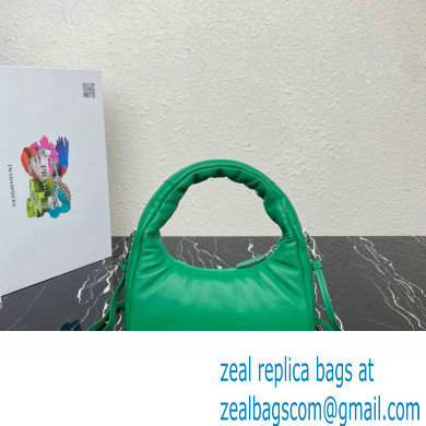 Prada Soft padded nappa leather mini-bag 1BA384 Green 2023