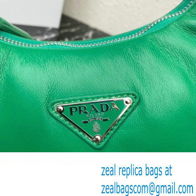 Prada Soft padded nappa leather mini-bag 1BA384 Green 2023 - Click Image to Close