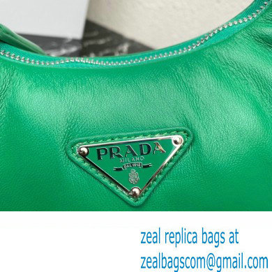 Prada Soft padded nappa leather mini-bag 1BA384 Green 2023