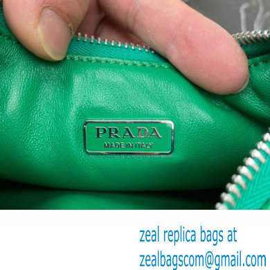 Prada Soft padded nappa leather mini-bag 1BA384 Green 2023 - Click Image to Close