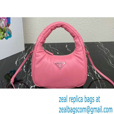 Prada Soft padded nappa leather mini-bag 1BA384 Pink 2023