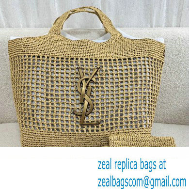 Saint Laurent ICARE RAFFIA SHOPPING TOTE(original quality)