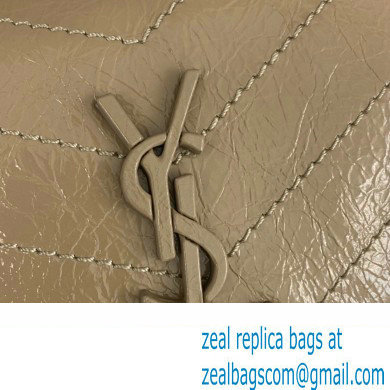 Saint Laurent Niki Baby Bag in Crinkled Vintage Leather 633160 Apricot