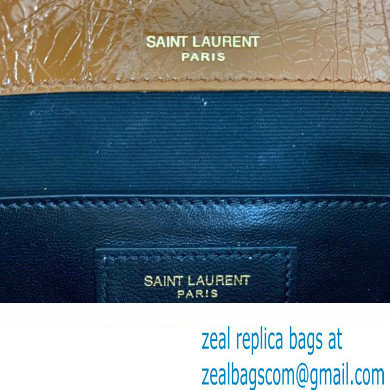 Saint Laurent Niki Baby Bag in Crinkled Vintage Leather 633160 Caramel